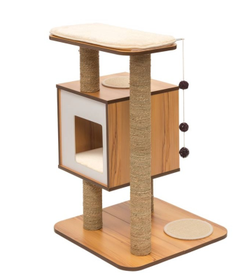 Vesper Furniture V Base Walnut Rascador para gatos Vesper Furniture V Base Walnut Rascador para gatos