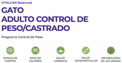 VitalCan Cat Castrados / Control Peso 7.5kg VitalCan Cat Castrados / Control Peso 7.5kg