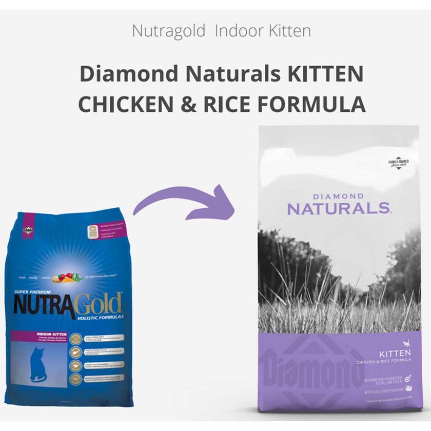 Diamond Naturals Kitten Indoor Chicken Rice 7.5kg | NovaPet.cl