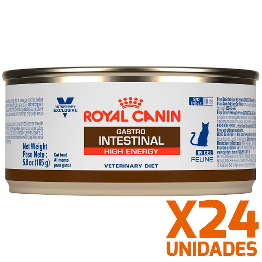 Royal Canin Latas Vet Diet Felino Gastro Intestinal High Energy x 24