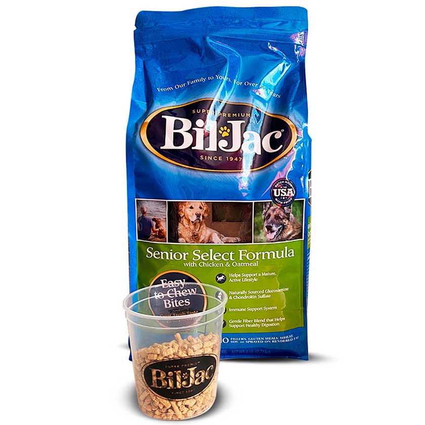 Bil Jac Dog Senior Select 2.7kg NovaPet.cl Alimentos y accesorios para perros y gatos