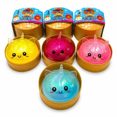 SQUISHY UNICORNIO CESTA BRILLANTE CON LUCES