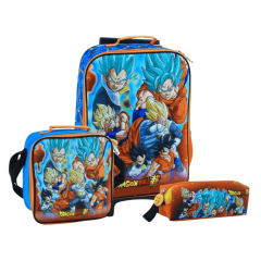 SCOOL MALETA KOMBAT SET3 OF - DRAGON BALL Z