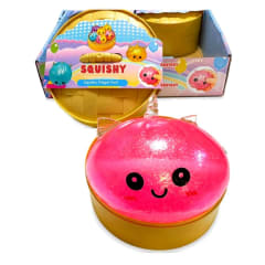SQUISHY CESTA UNICORNIO CON LUCES GIGANTE 10X10 CM