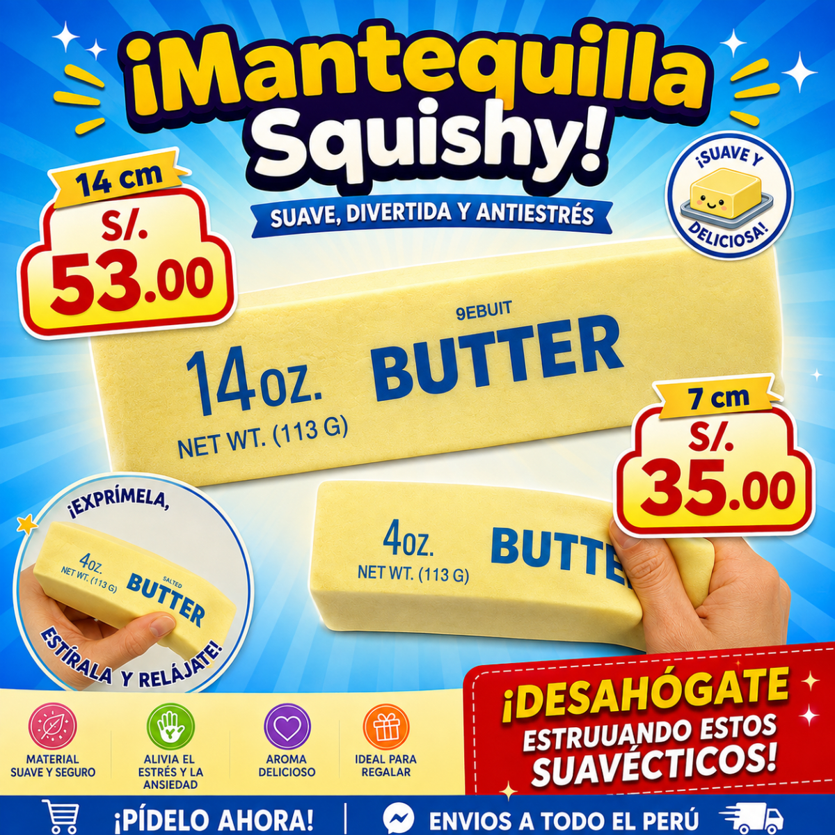 SQUISHY MANTEQUILLA 25 cm1