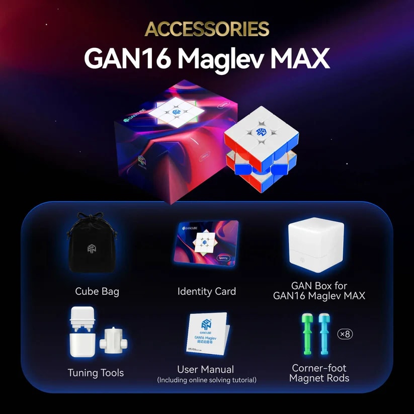 GAN 16 MAGLEV MAX UV 3X3 BOX12