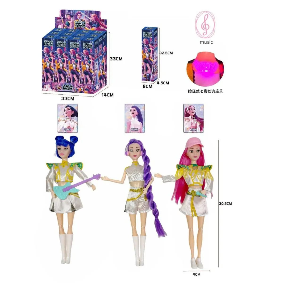 KPOP DEMON HUNTERS MUÑECA MUSICAL SORPRESA3