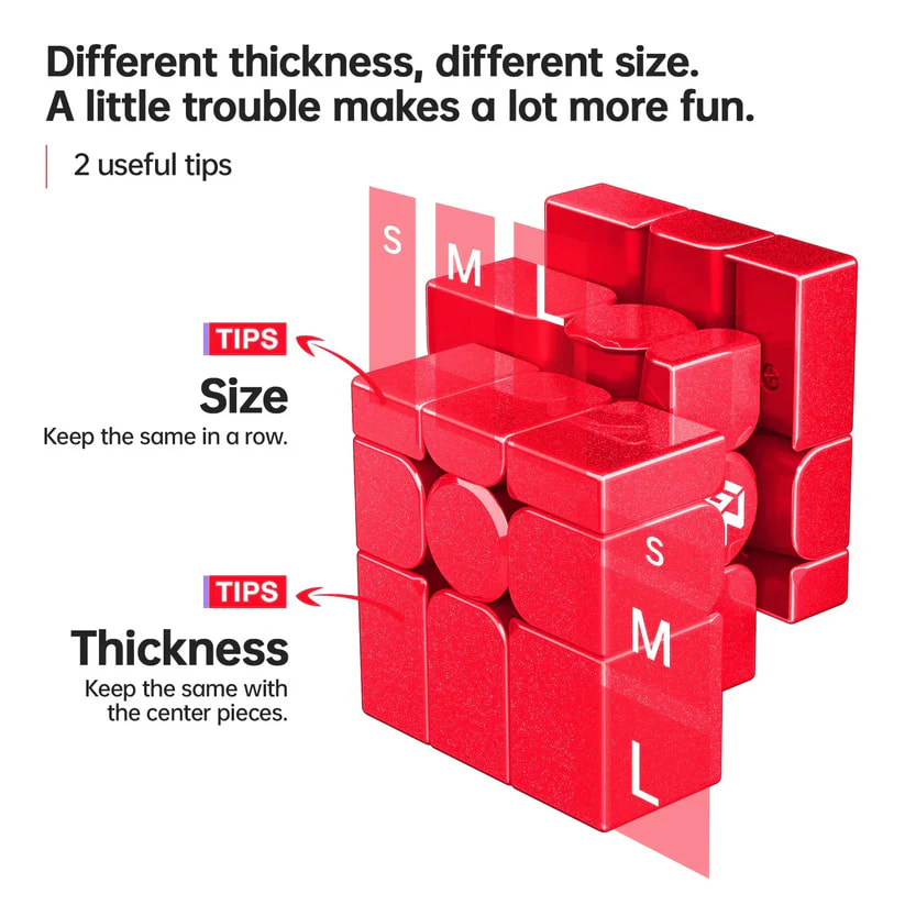 GAN MIRROR UV 3X3 ROJO BOX3