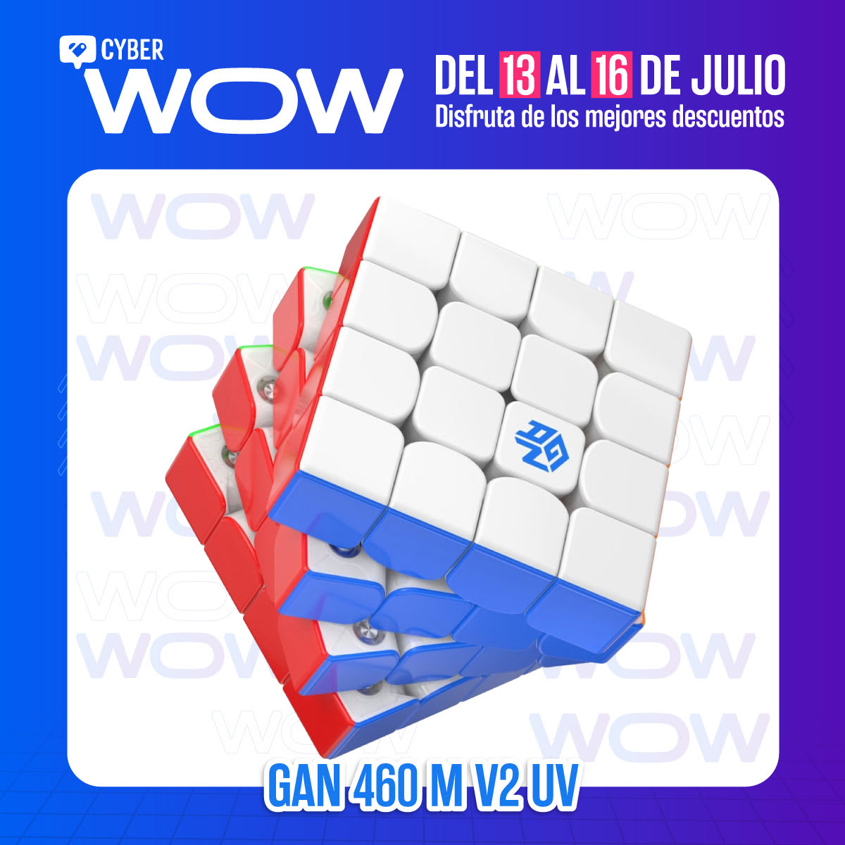 GAN 460 M V2 MAGLEV UV 4X4 BOX4
