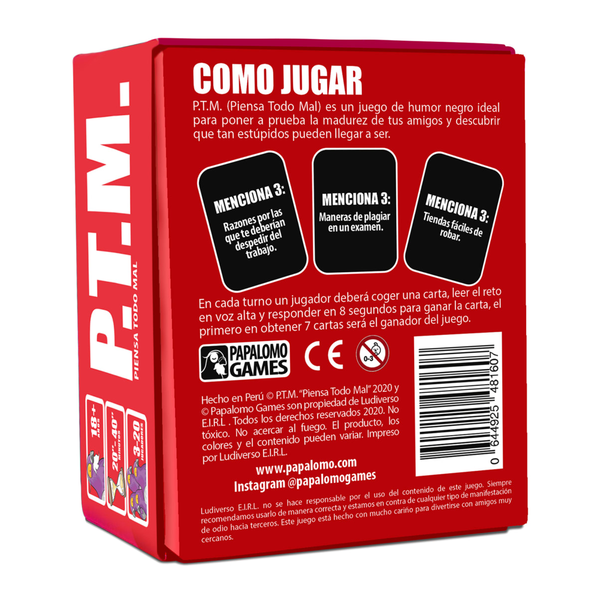PTM PIENSA TODO MAL - 460 CARTAS2