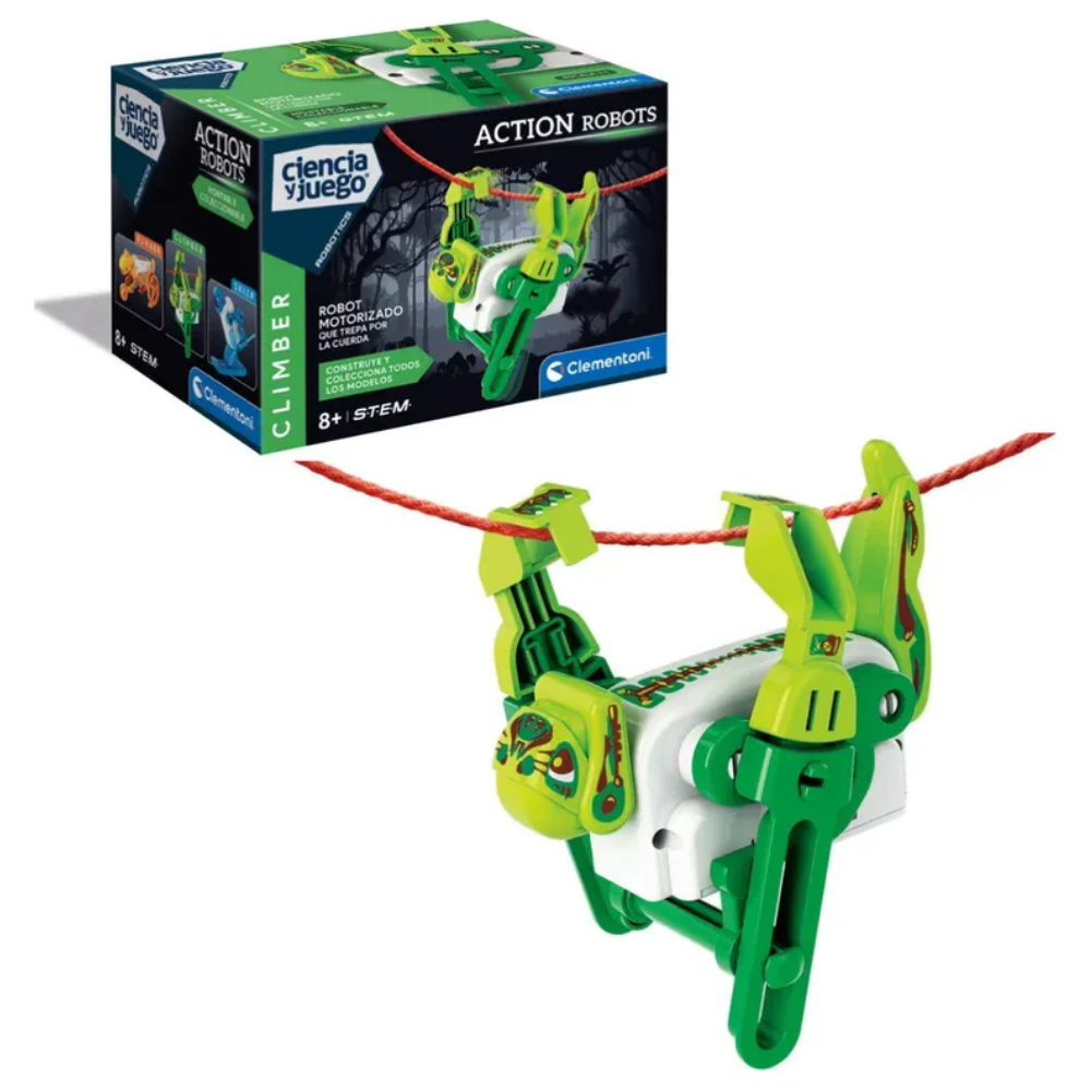 CLEMENTONI ROBOT MOTORIZADO QUE ESCALA POR LA CUERDA2