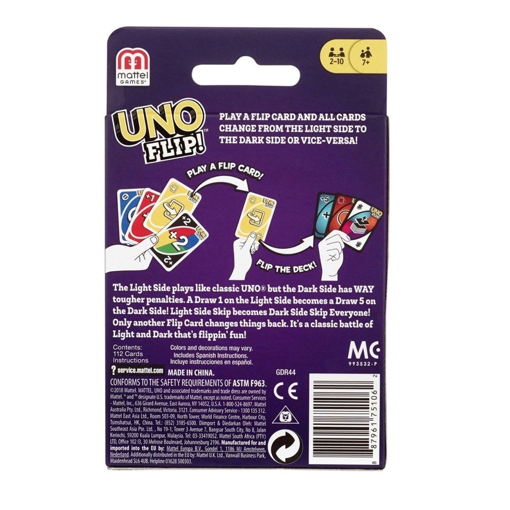 UNO FLIP ORIGINAL - JUEGO DE CARTAS2
