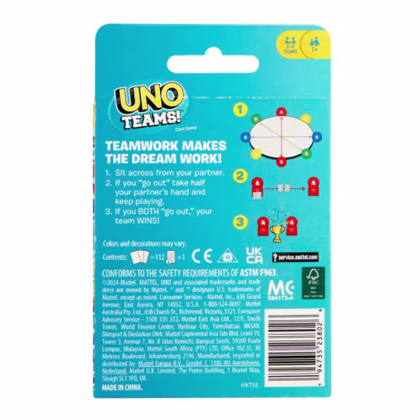 UNO TEAMS ORIGINAL - JUEGO DE CARTAS2