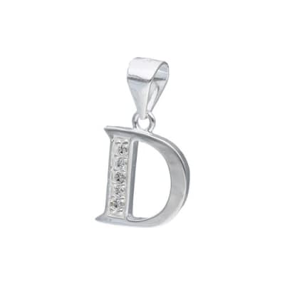 Colgante Letra D con Circones