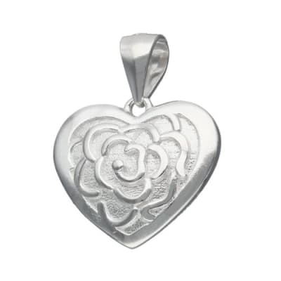 Colgante Corazón Flor