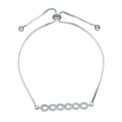 Pulsera Ajustable Infinito  con Circones