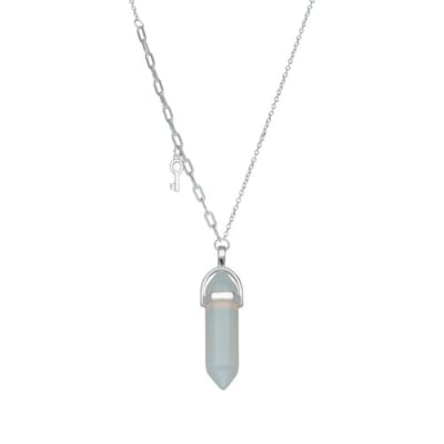 Collar Piedra Luna Llave