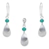 Conjunto Gotas Cristal Verde1