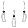 Conjunto Rectángulo Martillado Cristal Negro1