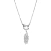 Collar Pluma Circón con Broche Timón1