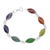 Pulsera Hoja Piedra Picada 7 Chacras1