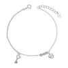 Pulsera llave corazón circones1