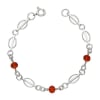 Pulsera Óvalos Crsitales Naranja1