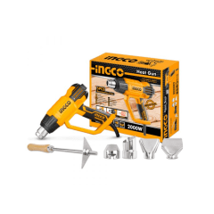 PISTOLA DE CALOR 2000W 3 NIVELES CON ACCESORIOS INGCO 0