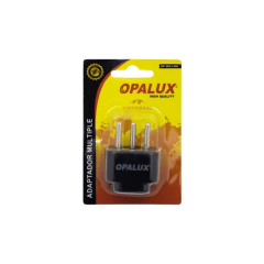 ADAPTADOR ENCHUFE 3 EN LINEA (OP-603-LNG) OPALUX 0