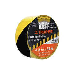CINTA DELIMITADORA AMARILLA Y NEGRO 2'' (12597) TRUPER