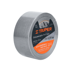CINTA GRIS DUCTO 0.19MM X 10M (12586) TRUPER 0