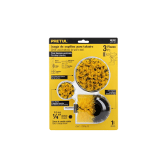 JUEGO 3 CEPILLOS MULTIUSO PARA TALADRO (28152) PRETUL 0