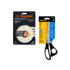 PACK DOBLE CONTACTO 5MTS TRUPER + TTIJERA 8'' (23185) OFICINA PRETUL