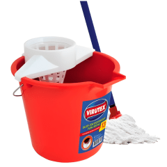 TRAPEADOR MOPA + BALDE VIRUTEX