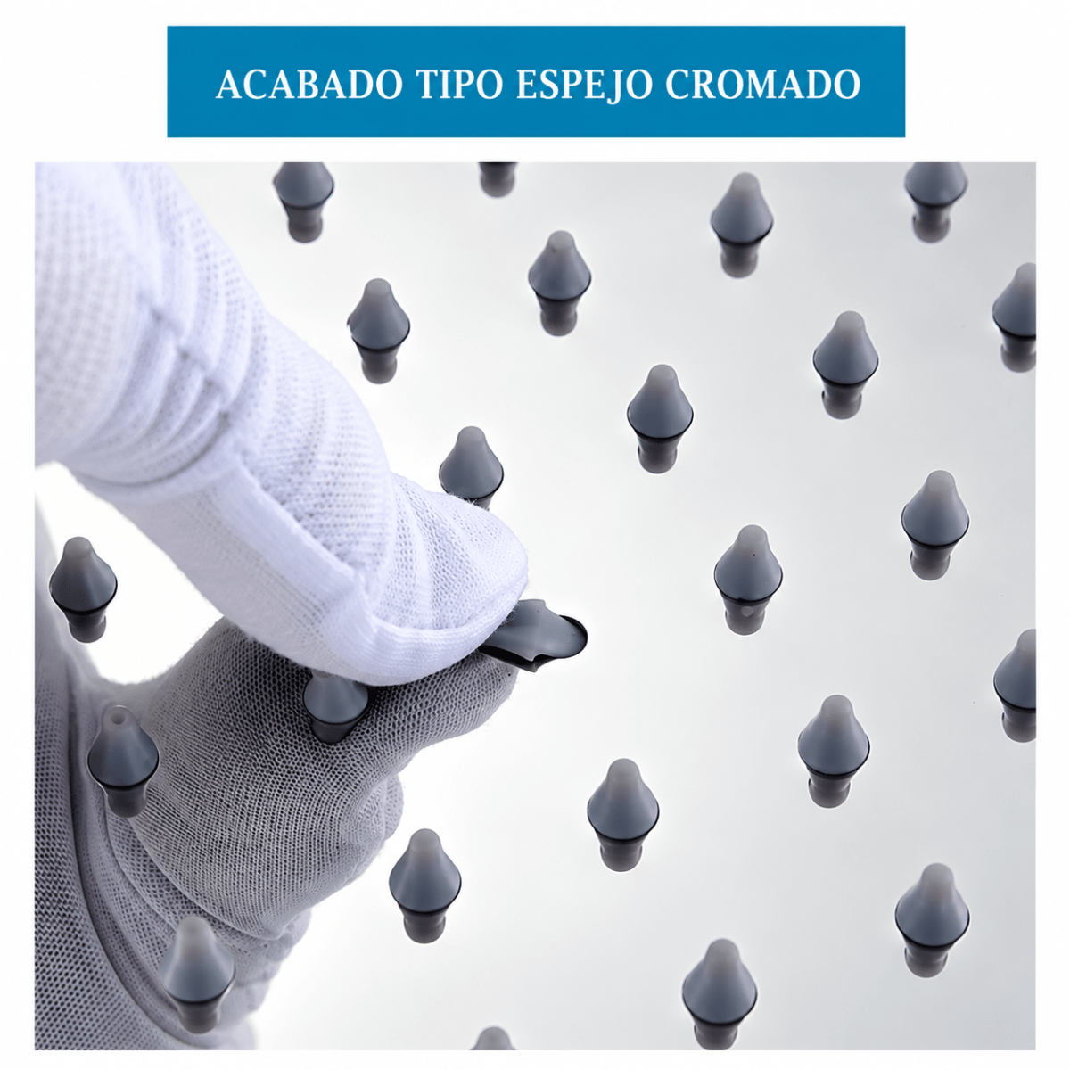Ducha española cuadra acero inoxidable 10” C&A5