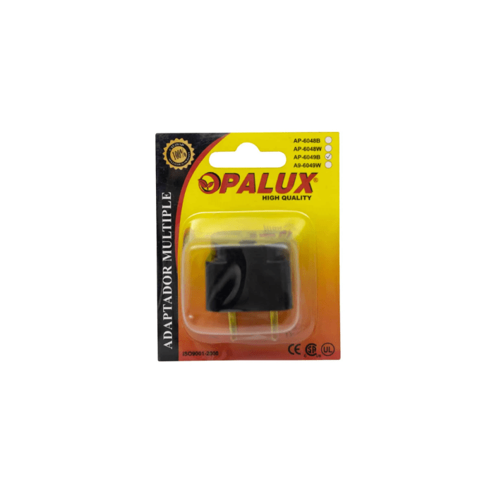 ADAPTADOR ENCHUFE MULTIPLE ESPIGA REDONDA (AP-6049) OPALUX2