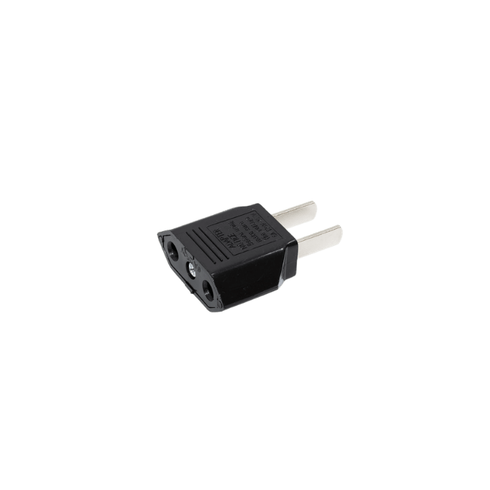 ADAPTADOR ENCHUFE REDONDO A PLANO (XD-601-B1) OPALUX2