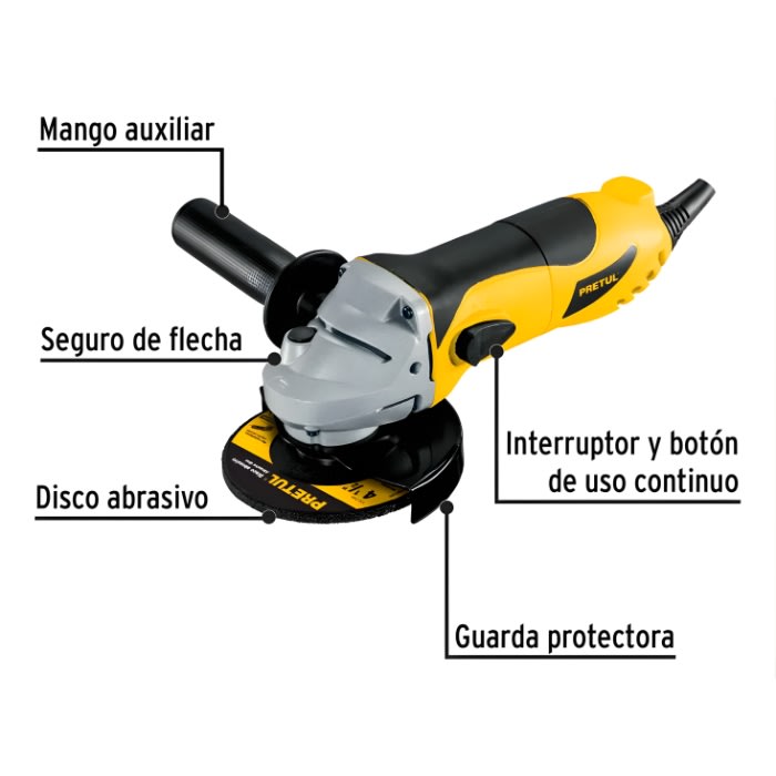 AMOLADORA 4.5 700W (22360) PRETUL2