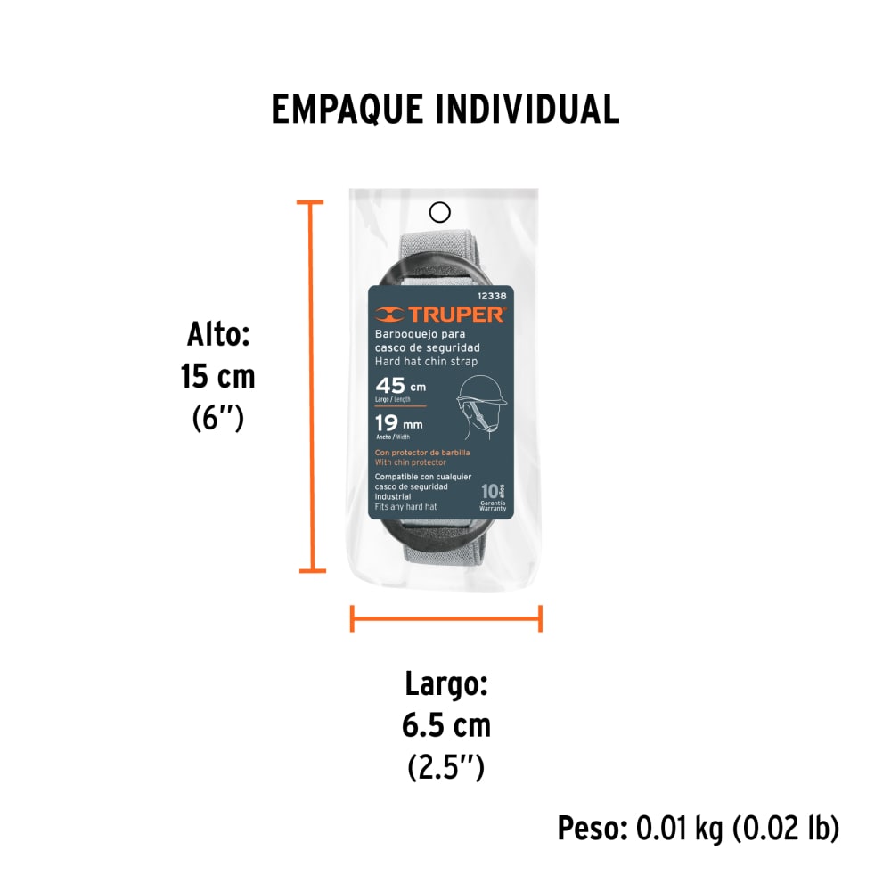 BARBOQUEJO CON BARBILLA PARA CASCO DE SEGURIDAD INDUSTRIAL TRUPER1
