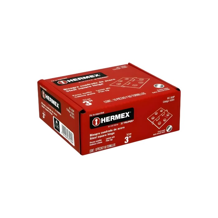 BISAGRA 3'' CAPUCHINA C/ACERO (43261) HERMEX2