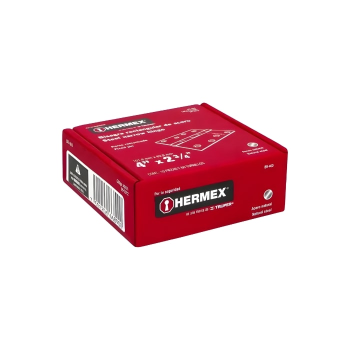 BISAGRA 4'' X 2 3/4'' ACERO PULIDO (43191) HERMEX2
