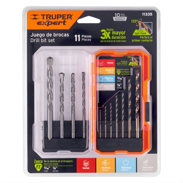BROCA P/METAL Y CONCRETO X 11 UN (11335) TRUPER1
