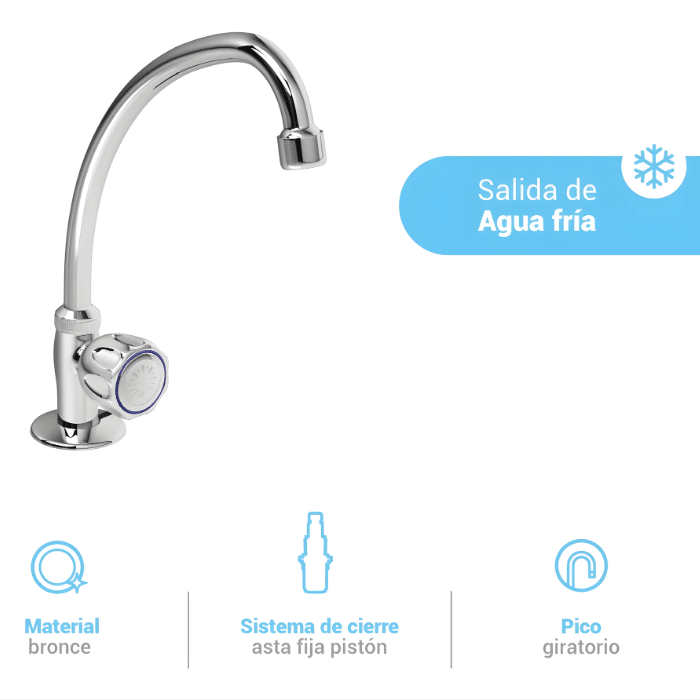 CAÑO CUELLO CISNE MUEBLE GR05A000 ITALGRIF2