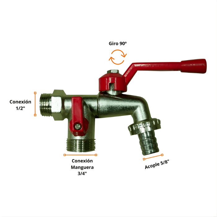 CAÑO DOBLE PICO PALANCA C&A2