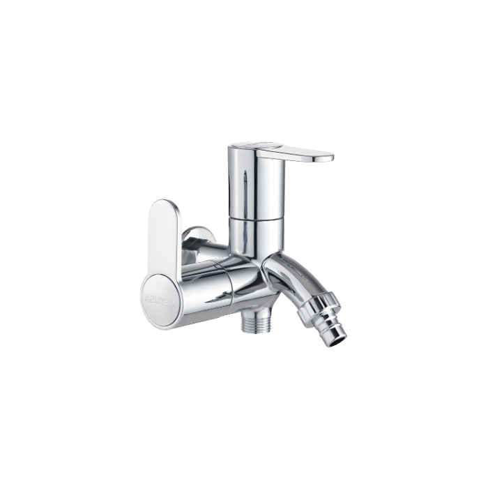 CAÑO DOBLE PICO PVC CROMADO (FANTASTIC) METUSA2