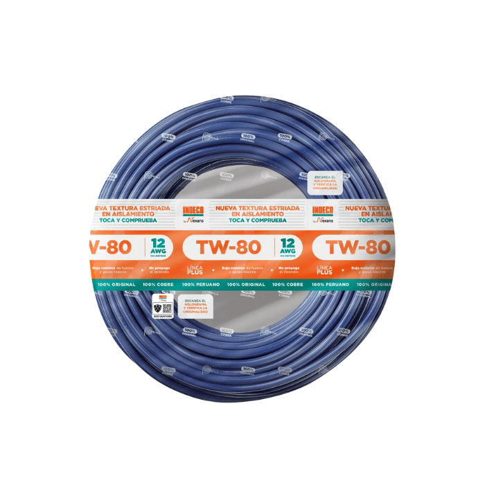CABLE TW 10 (ROLLO 100MTS) INDECO2