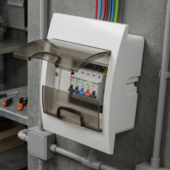 CAJA PLASTICA EMPOTRAR 2-5 POLOS (A-050)2