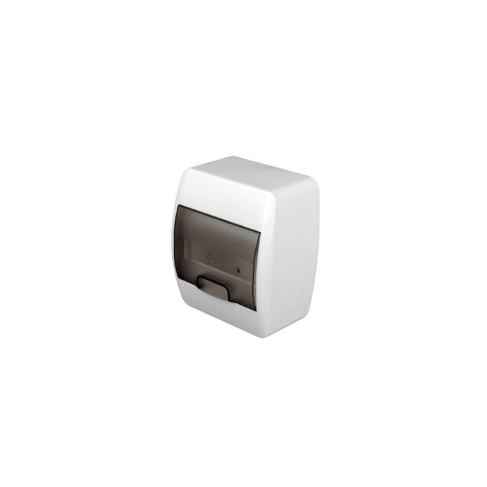 CAJA PLASTICA VISIBLE 6 POLOS (A-128)1