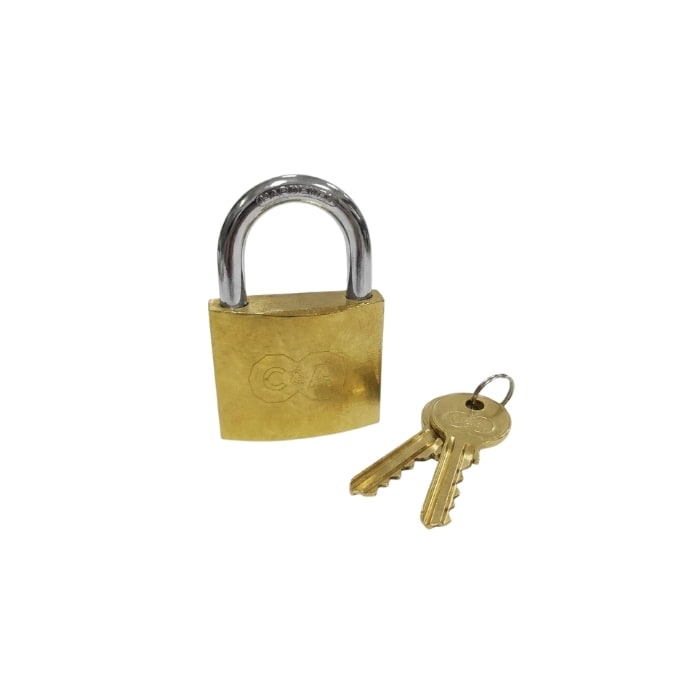 CANDADO 70MM DORADO C&A2