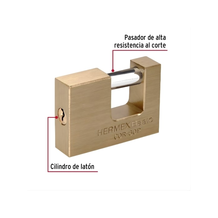 CANDADO ANTIPALANCA 60MM (22518) HERMEX2